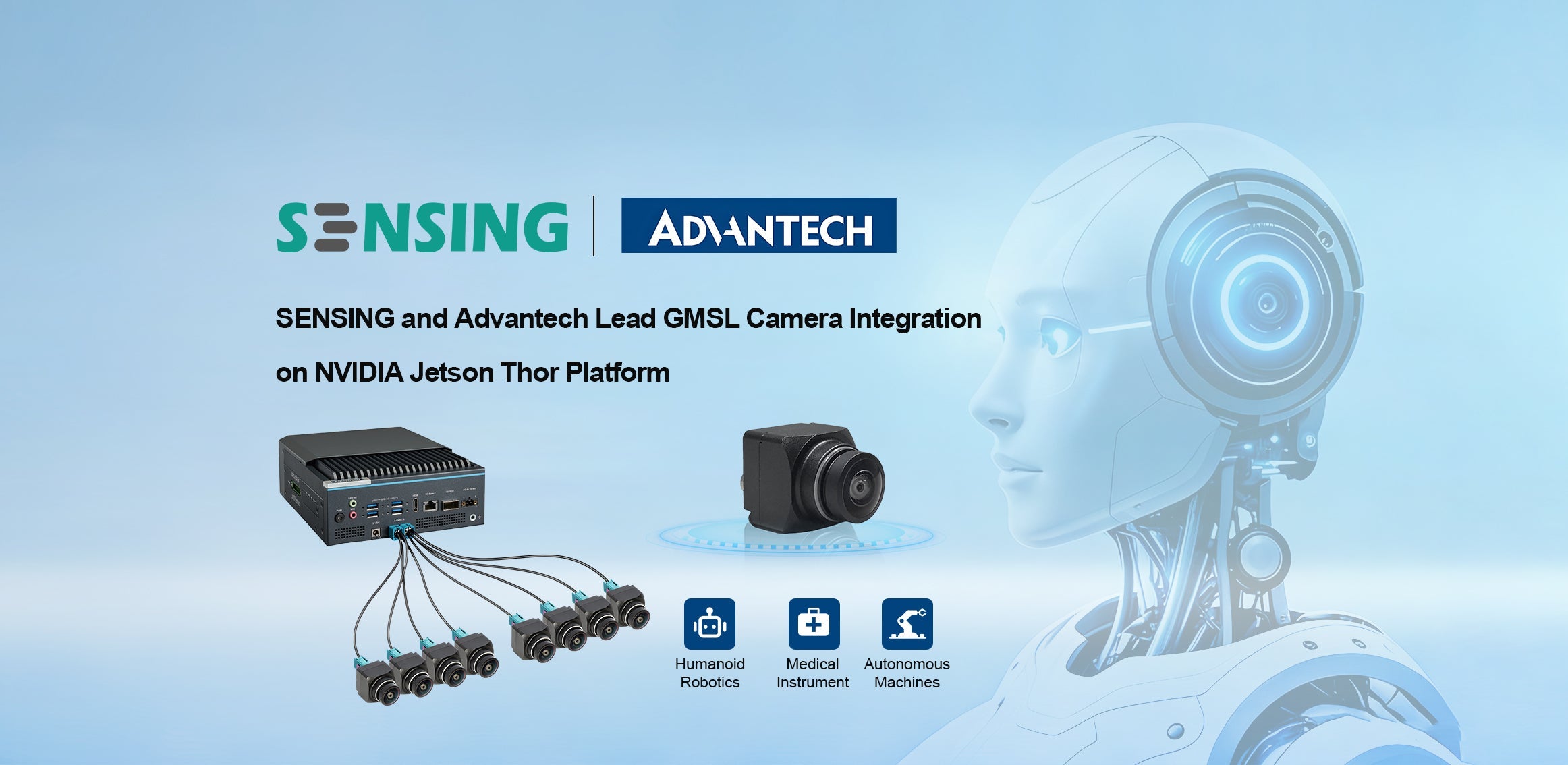 SENSING and Advantech Lead GMSL Camera Integration on NVIDIA Jetson Thor Platform